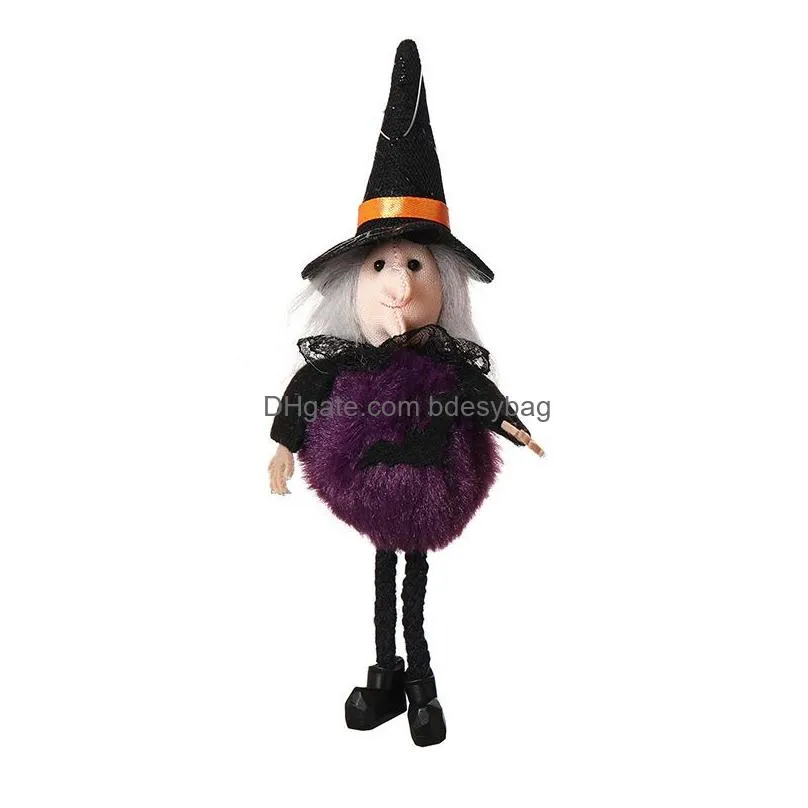 Other Festive & Party Supplies Plush Doll Pendant Ghost Festival Pumpkin Witch Ornaments Haunted House Decoration Props Halloween Part Dhdwq