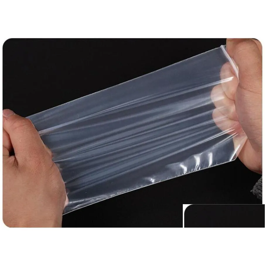 Touchable Clear Moistureproof Dustproof PE Bags OPP Packaging Zipper Package Waterproof Sealed bag Disposable Protective bag For Cable Cellphone Case