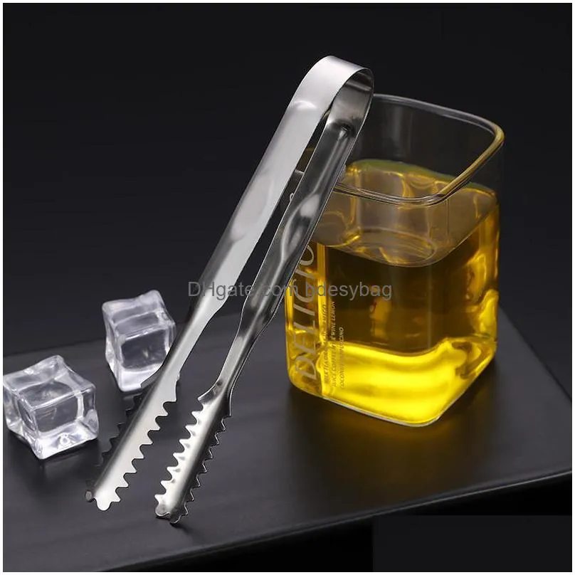 stainless steel kitchen tongs bbq meat tongs mini barbecue grill food salad toast tongs clamp ice clip lx2922