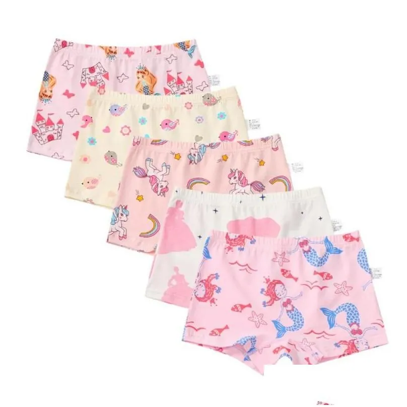 Panties 5Pcs/Lot Cotton Baby Girls Briefs Teenage For Kids Shorts Underwear Children Underpants Clothes