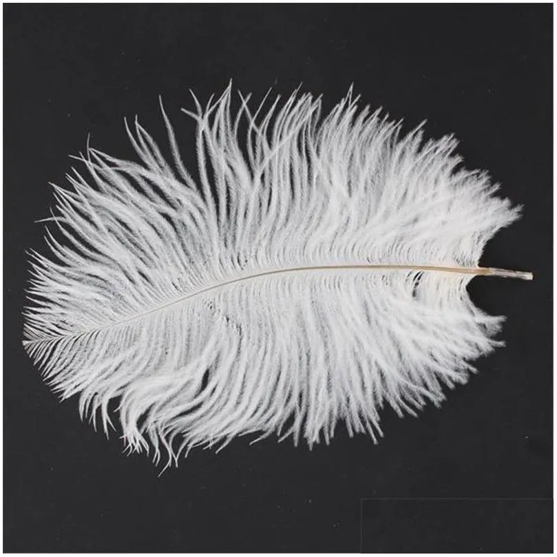 10pcs white ostrich feather plume 20-25cm for wedding centerpiece wedding decor party decor supply feative decor