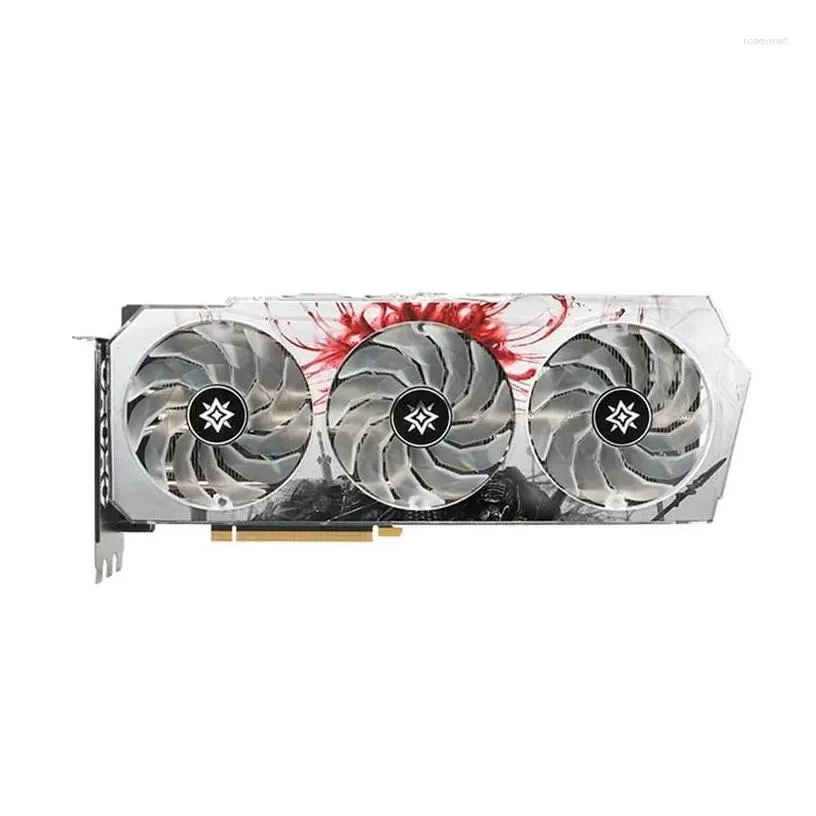 Graphics Cards Galax Rtx 3070 Ti Boomsrar Oc 8G Nvidia Gddr6X/G6X Computer Card Video For Pc Pcie4.0 256Bit 8 8Pin Gaming Drop Deliver