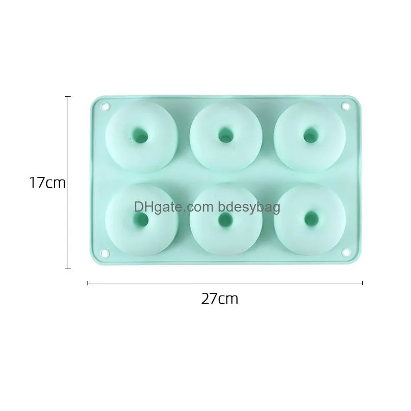 Baking Moulds Diy Sile Baking Pan For Pastry Donuts Sil Form  Mod Cake Chocolate Bagels Dessert Bakery Drop Delivery Home Gard Dha4D