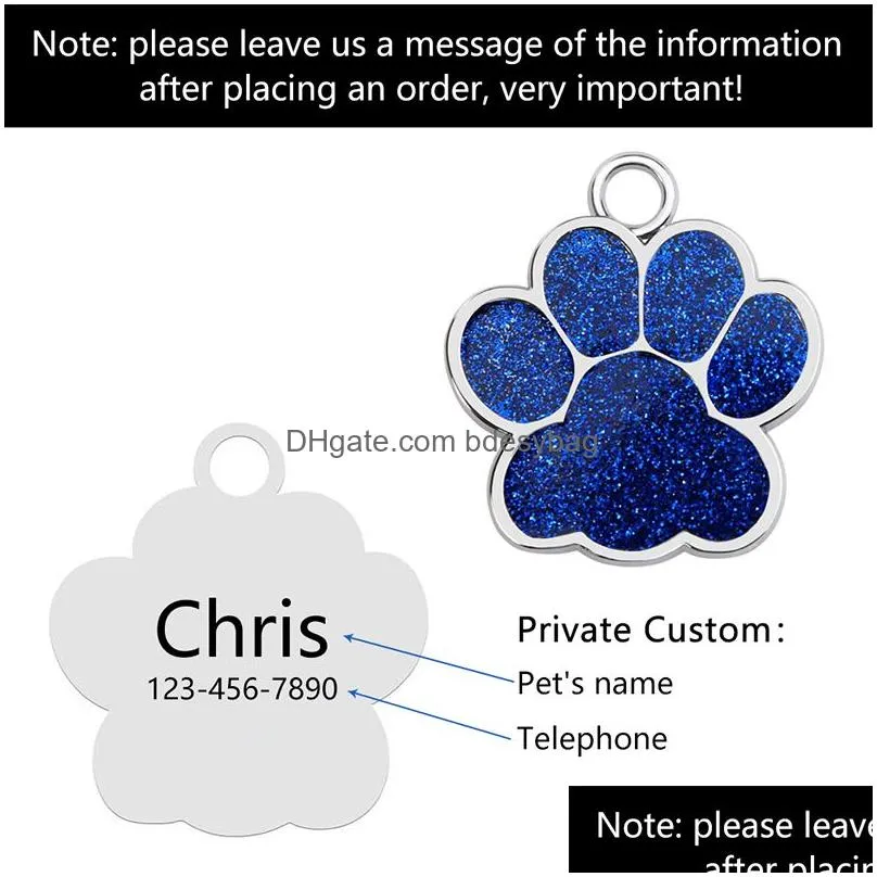 Dog Tag,Id Card Personalized Address Name Number Tags For Dog Engraved Custom Id Tag Collar Cats Pet Supplies Drop Delivery Home Garde Dhjfa