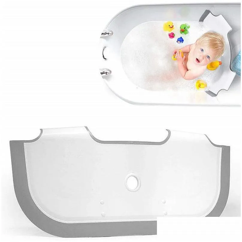 Bathing Tubs Seats Adjustable Bathtub Partition Flap Baby Bath Dam Tub Water saving Barrier Kids Separation Plate Accessories 230614