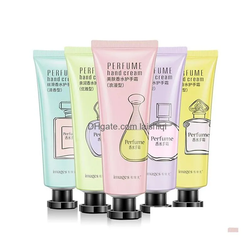 9 piece/lot 30g image perfume hand cream moisturizes hydrates refreshes and moisturizes hands to prevent drying and peeling
