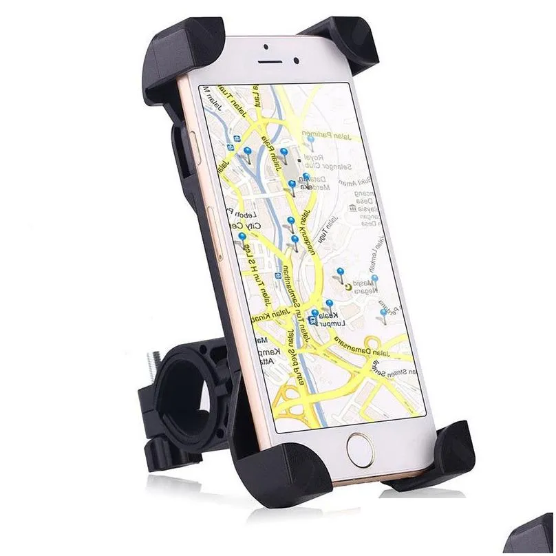 Universal Bicycle Motorbike Phone Holder For iPhone Samsung bike Mobile Cellphone Holder Handlebar Clip Stand GPS Mount Bracket