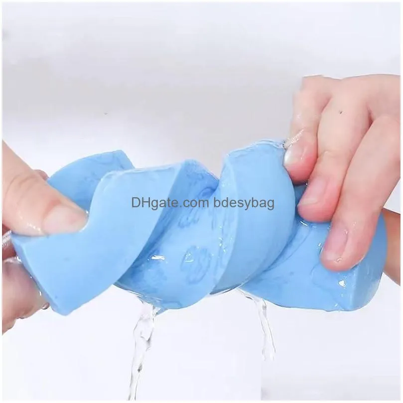 Bath Brushes, Sponges & Scrubbers 3D Soft Exfoliating Bath Sponge Exfoliator Dead Skin Remove Shower Brush Body Reusable Scrub Suitabl Dhpkh