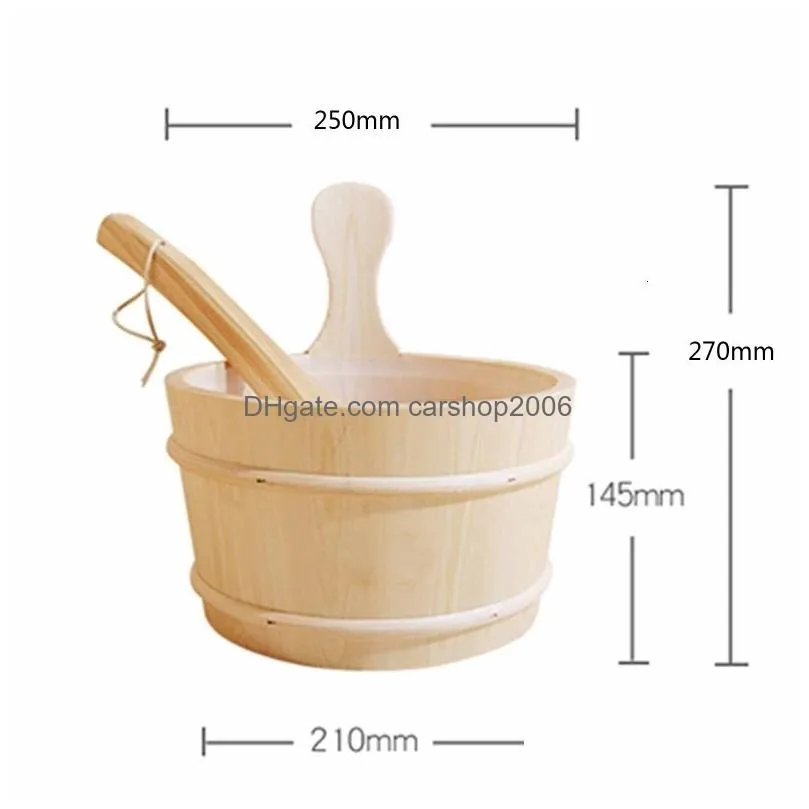 Other Home Garden Foot Treatment Sauna Bucket With Ladle Accessories Plastic Liner 230815 Drop Delivery Dhciu