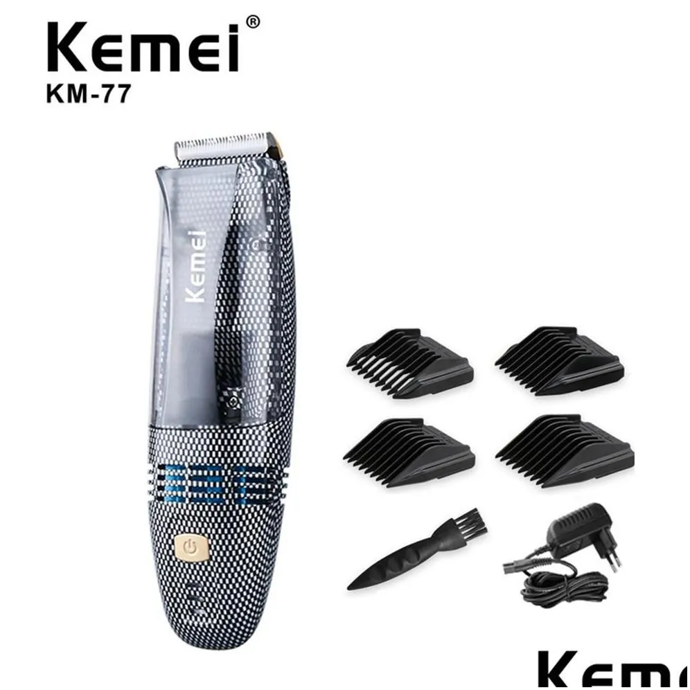 Epacket Kemei KM77 Automatic Hair Suck Clipper Professional Baby Vacuum Electric Cordless child Trimmer Haircut Machine7600529