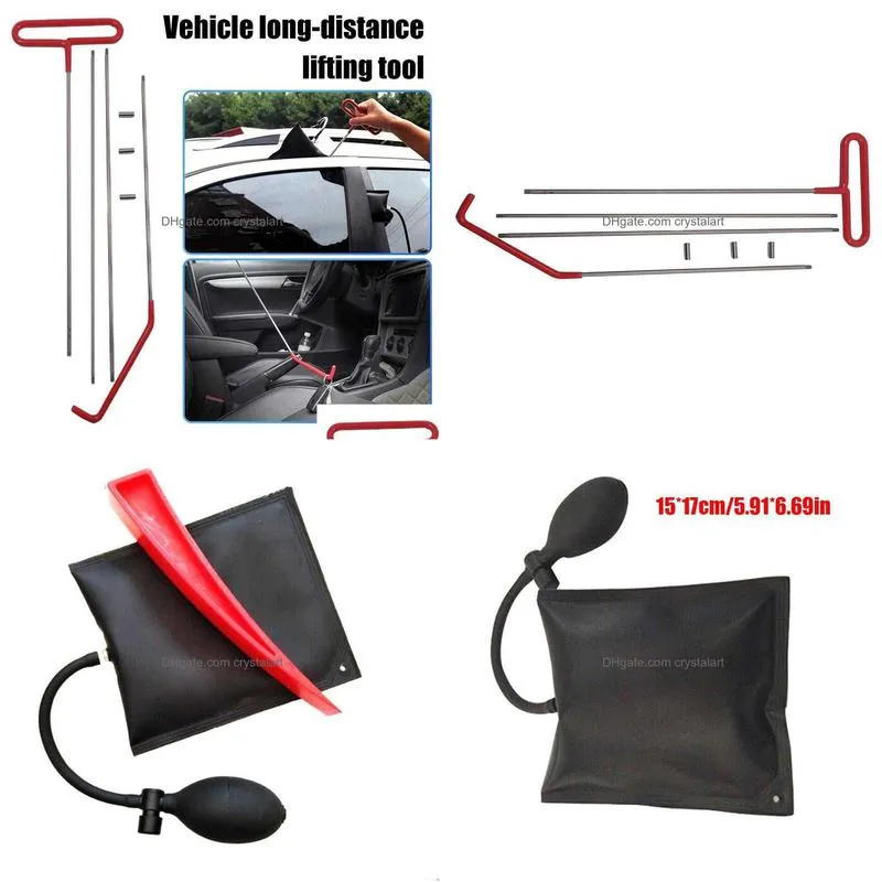 car wedge pump locksmith thickened door repair air cushion emergency open unlock tool kit with long reach grabbe tools kits