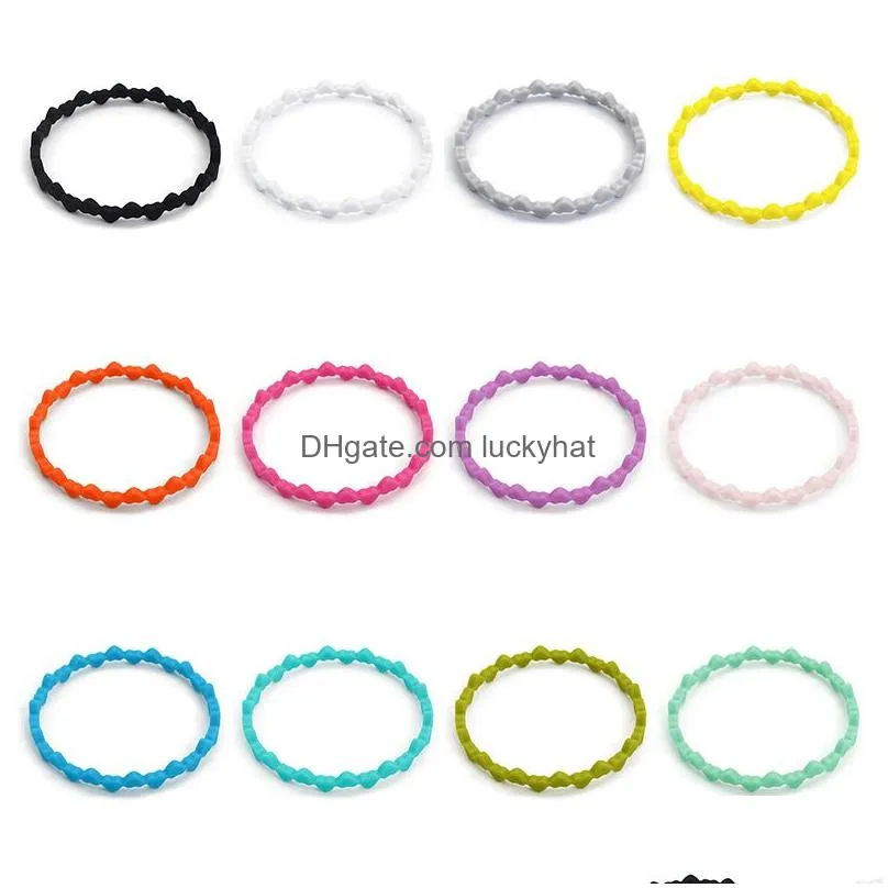 Other Bracelets Fashion Sile Bracelet Creative Love Adt And Children Party Decoration Bracelets Christmas Birthday Gift Drop Delivery Dhgc7