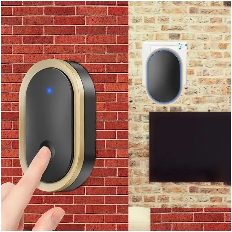Walkie Talkie Home Welcome Doorbell Intelligent Wireless Waterproof 300M Remote Control Smart Door Bell Elderly Urgency Caller