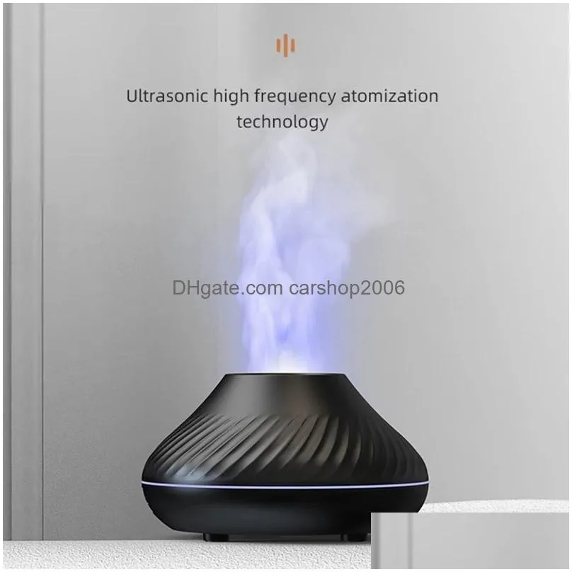 DHgate.com:Flame Effect Humidifier with 7 Color LED Lights | Electric ...