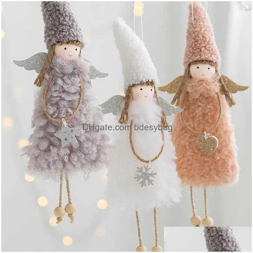 Christmas Decorations Xmas Tree Pendant Ornaments New Year Gifts Christmas Decorations Angel Dolls Decoration For Home Drop Delivery H Dhk9Y