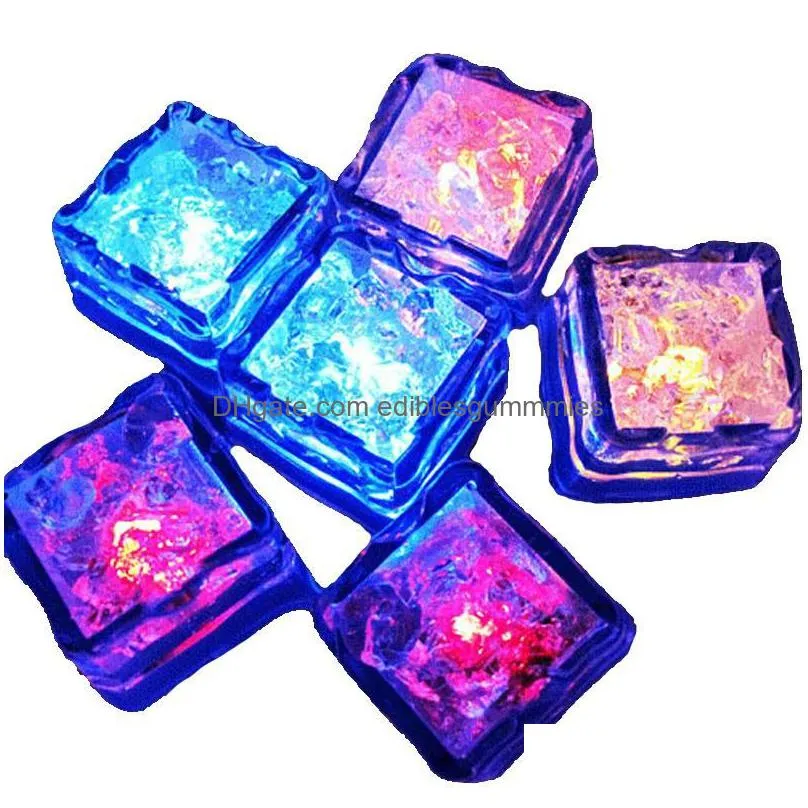 led lights polychrome flash party lights glowing ice cubes blinking flashing decor up bar club wedding rrb16225