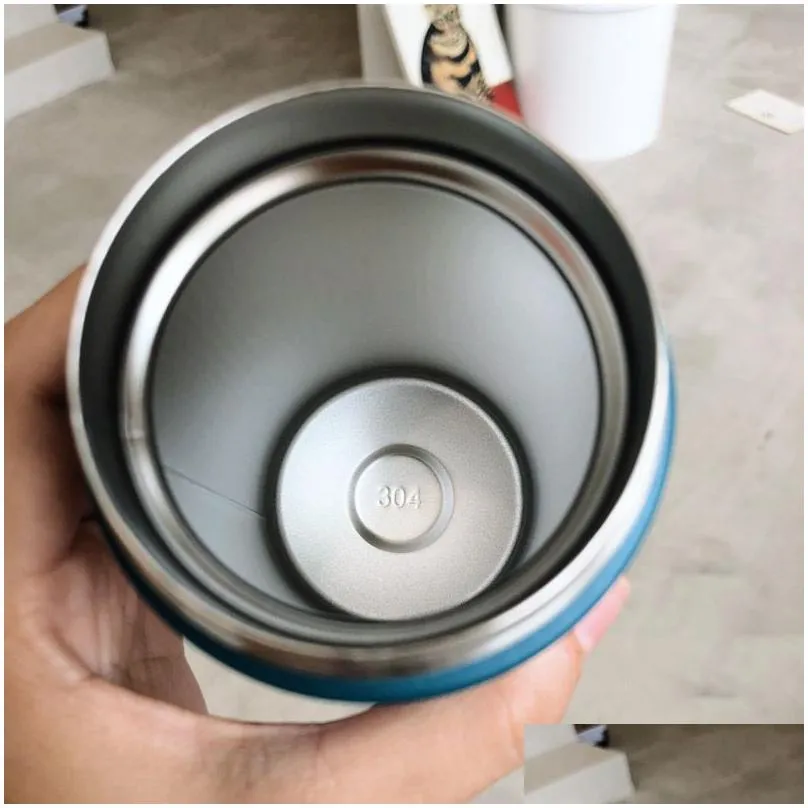 YIHAO 350ML High Quality Japanese Harajuku Double Wall Stainless Steel Thermoses Vacuum Flasks Thermal Insulation Cup Y200107