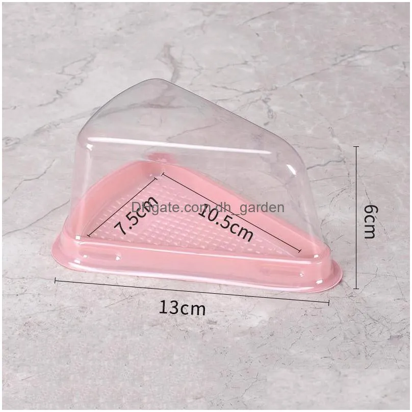 transparent cake box cheese triangle cakes color blister restaurant dessert packaging boxes