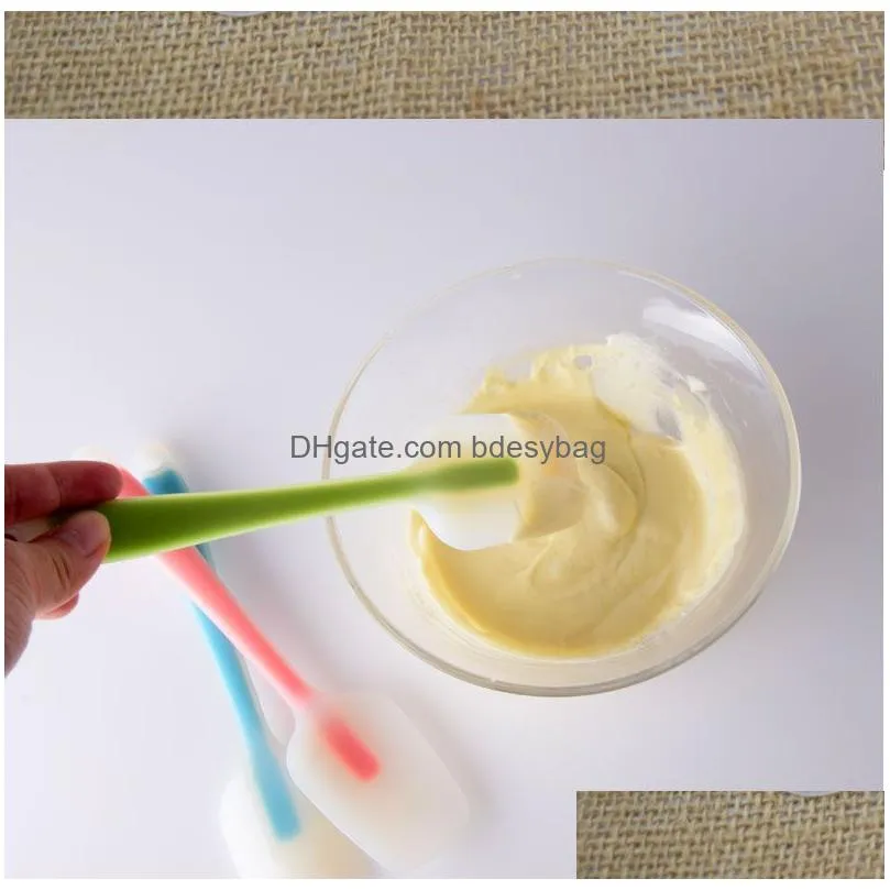 Cake Tools Cream Integrated Bakeware Cake Tool High Temperature Sile Scraper Translucent Head Spata Baking Drop Delivery Home Garden K Dhmyc
