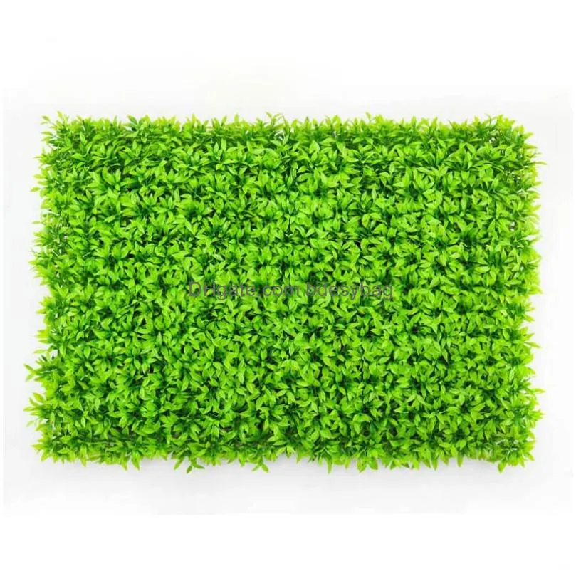 Faux Floral & Greenery Faux Greenery Artificial Grass Plant Lawn Panels Wall Fence Home Garden Backdrop Decor Turf For Dog Pet Area In Dhez3