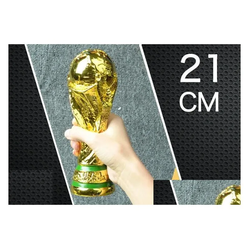 lastest world cup soccer resin trophy champions souvenir for gift size 13cm 21cm 27cm 36cm14.17 as fans gift or coll