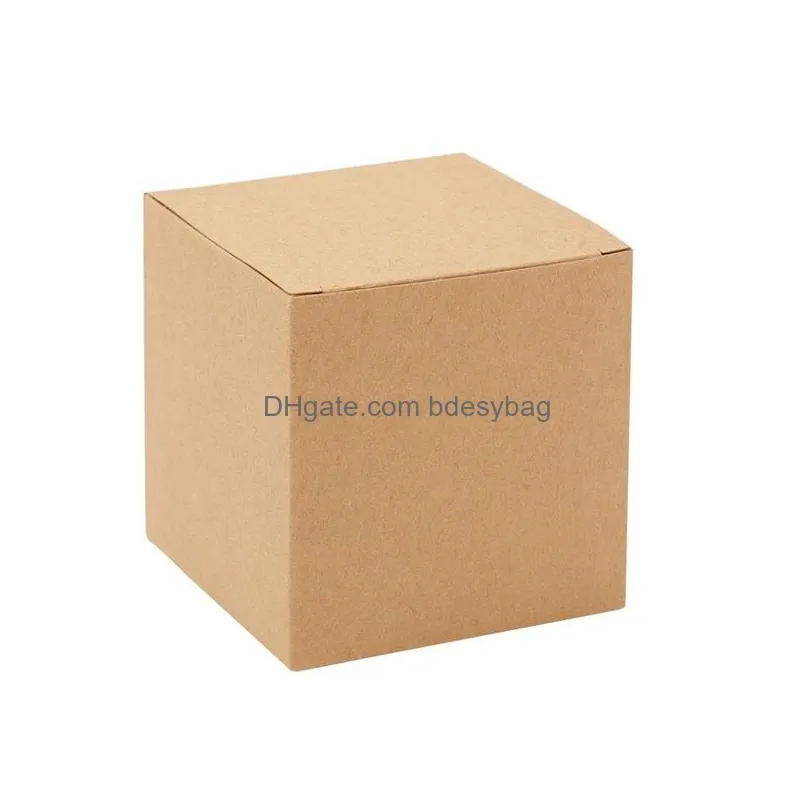 various size kraft paper packaging gift box small cardboard boxes square kraft paper cardboard packaging paper box factory wholesale