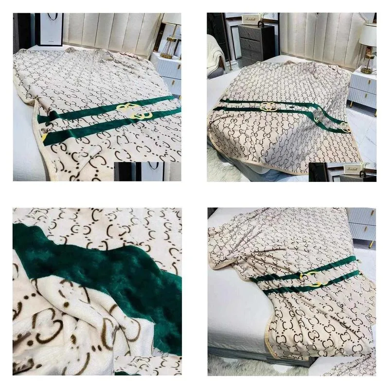 blankets modern blankets high quality rug fashion adult baby brand luxury designer casual letter pattern blanket flannel throw blanket