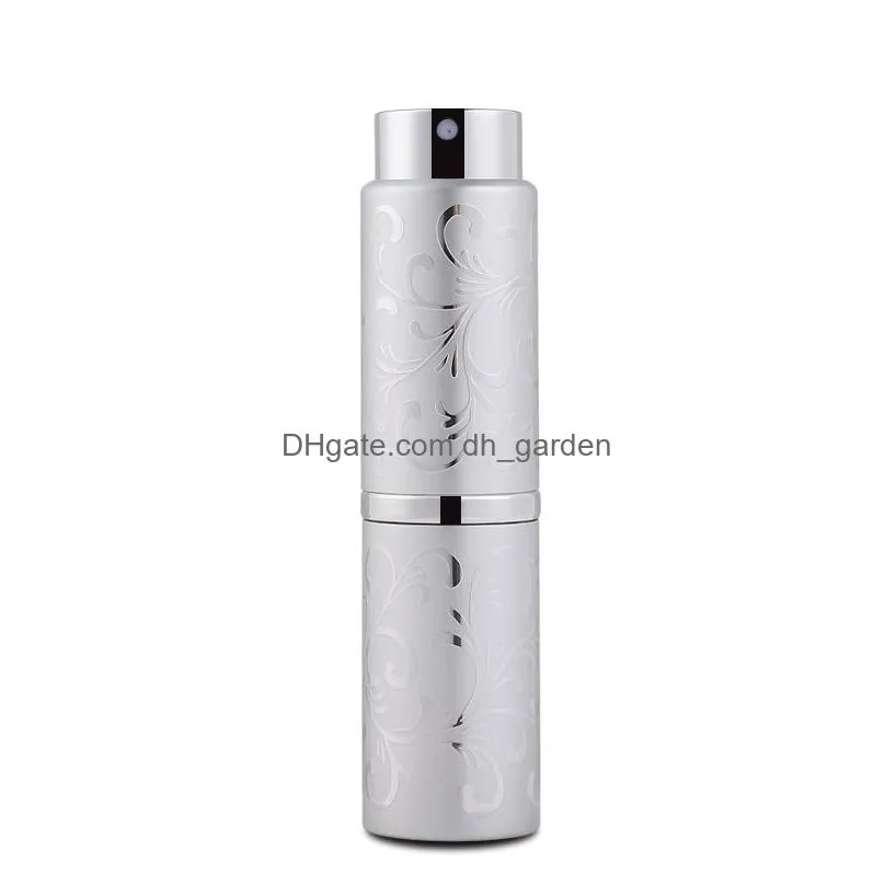 10ml telescopic rotary perfume bottle glass essential oil spray bottle portable empty cosmetic bottles