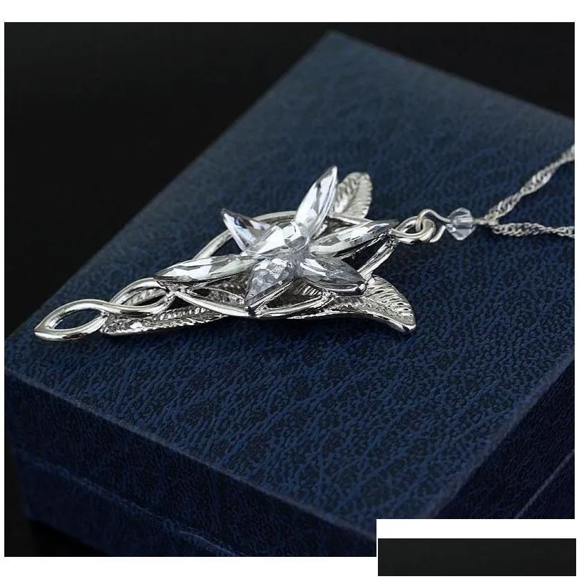 New Fashion Austrian Crystal Pendant Jewelry Twilight Star Princess Necklace Lord Of The Rings Wizard Princess Wedding Pendant Hgwdu