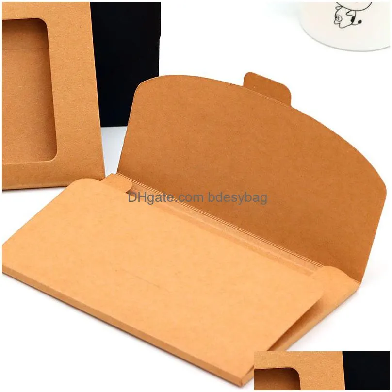 vintage kraft paper envelope postcard envelope blank packaging box 16 x10.5cm lx5379