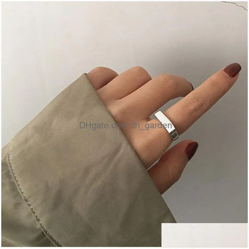 Band Rings Minimalist Sier Color Finger Rings Charm Women Girl Thai Jewelry New Fashion Cross Twining Handmade Ring Drop Del Dhgarden Otlvi