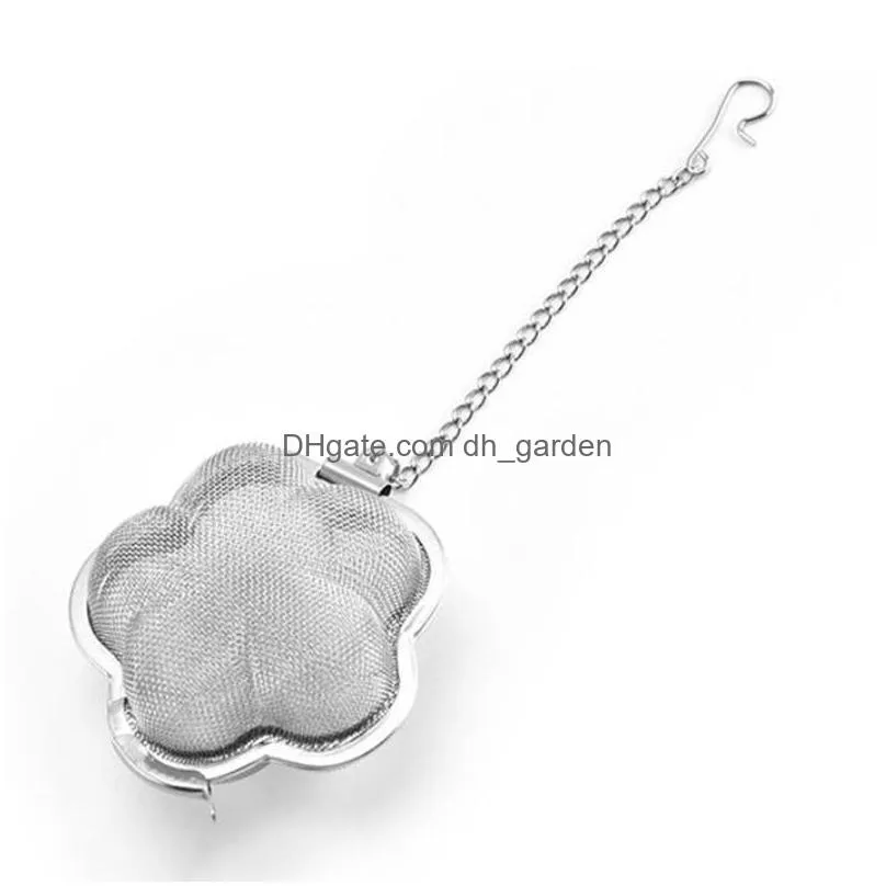 stainless steel teas strainer tools creativity plum shape home coffee vanilla spice filter diffuser household tea infuser accessories