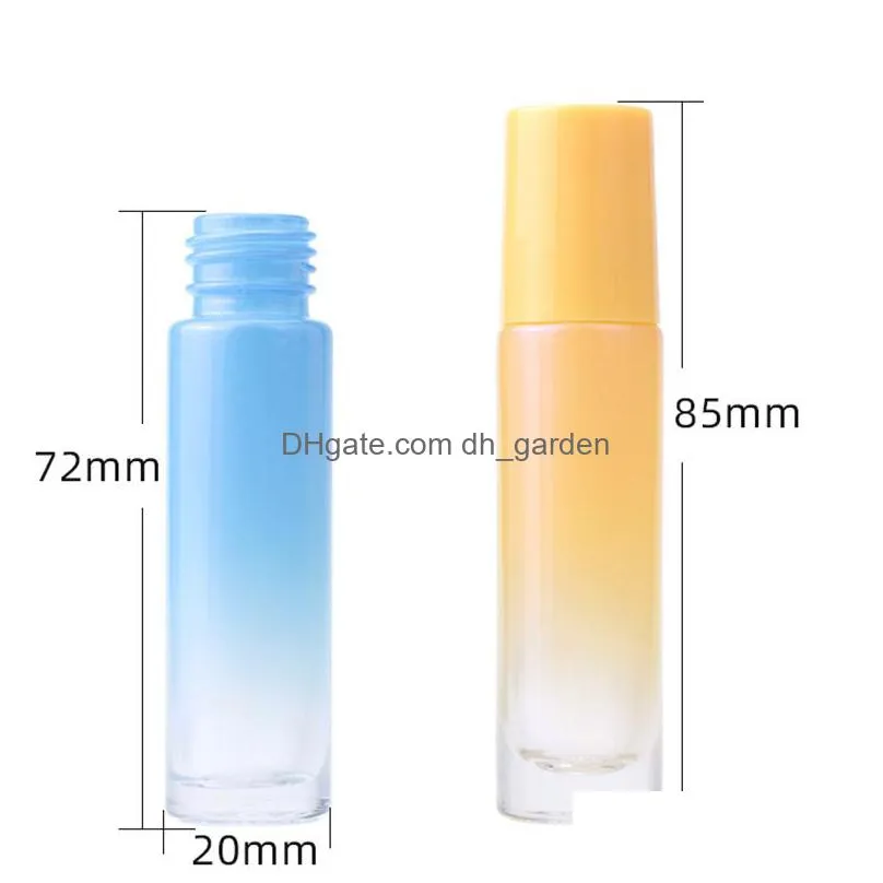 10ml jade roll on bottle travel portable glass essential oil bottles natural crystal stone cosmetic empty bottling