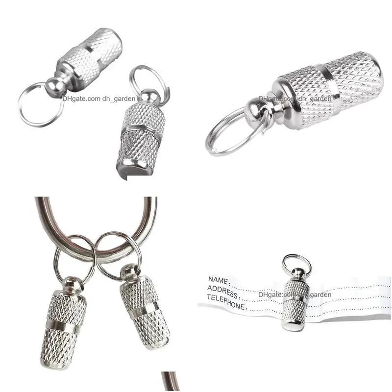 fashion pet pendant anti lost brass dog tag collar keychain tags 8x21mm pets supplies