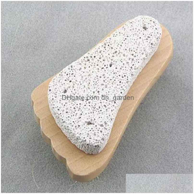 natural bristle brush foot exfoliating dead skin remover pumice stone feet wooden cleaning brushs household shower spa massager