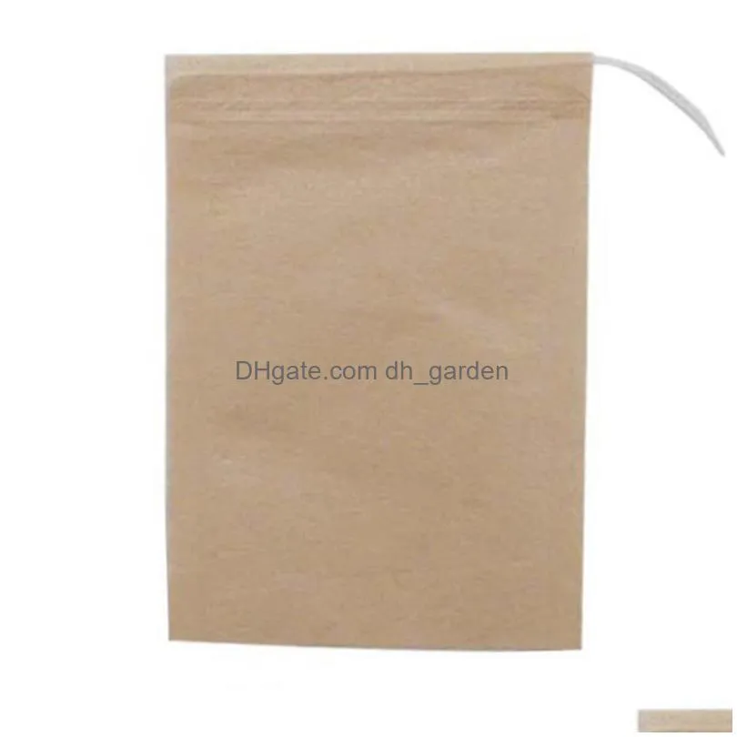 natural teas filter bags tools unbleached paper bag 100 pcs/lot disposable tea infusers coffee vanilla spice diffuser
