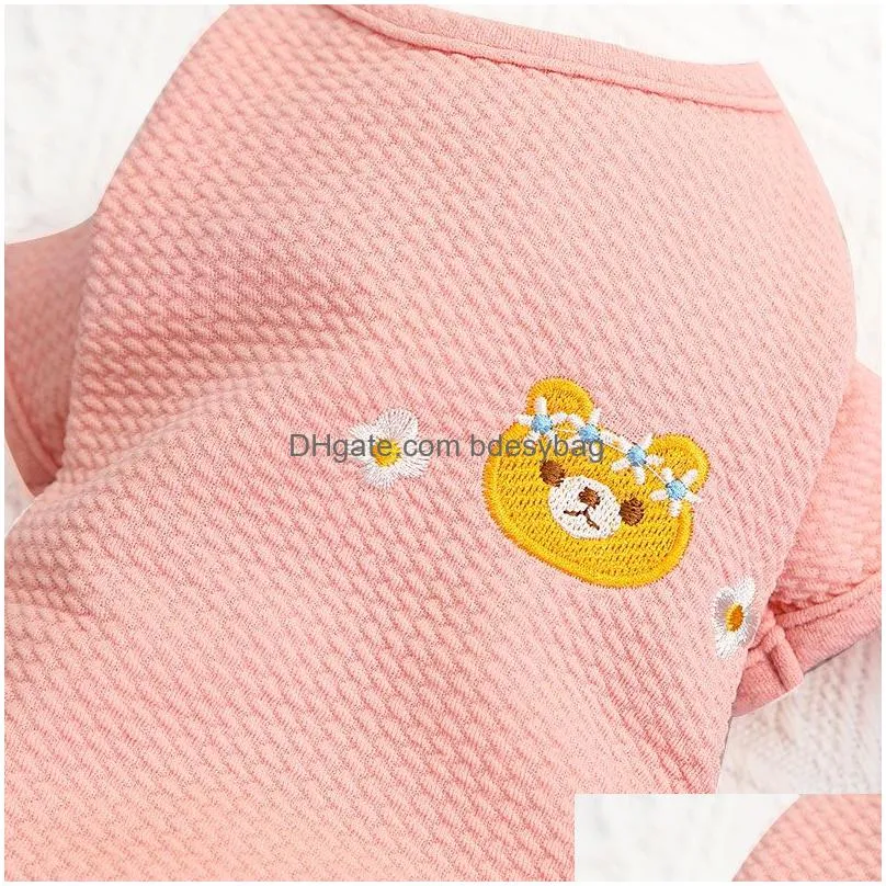 Dog Apparel Classic Warm Dog Apparel Puppy Pet Cat Clothes Jacket Coat Winter Fashion Soft For Small Dogs Drop Delivery Home Garden Pe Dh5I3