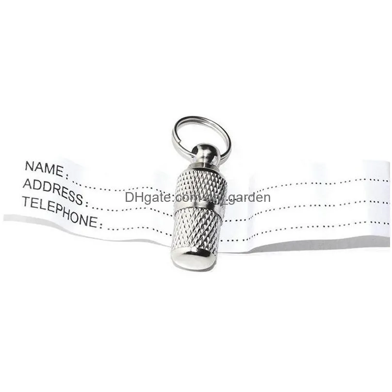 fashion pet pendant anti lost brass dog tag collar keychain tags 8x21mm pets supplies