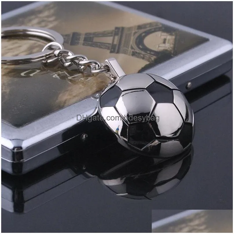 metal sports soccer football mens novelty trinket keychain keyrings alloy key chain car key ring funny gifts za5862