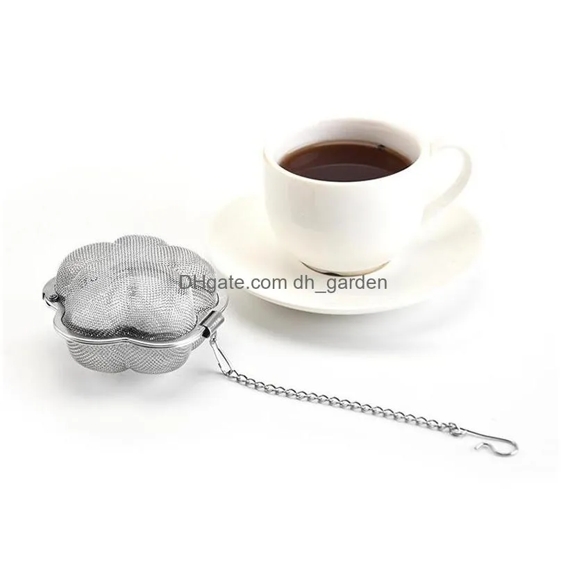 stainless steel teas strainer tools plum shape home coffee vanilla spice filter diffuser creativity tea infuser accessories