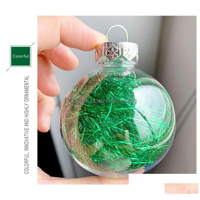 Christmas Decorations 6Cm Christmas Balls Xmas Tree Hanging Ornaments Ball Decorations Pendant For Home New Year Gift Drop Delivery Ho Dhqxa