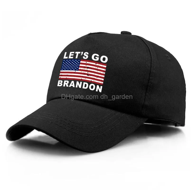 personalized lets go brandon baseball cap american flag cap cotton print outdoor leisure sun hat casual hats