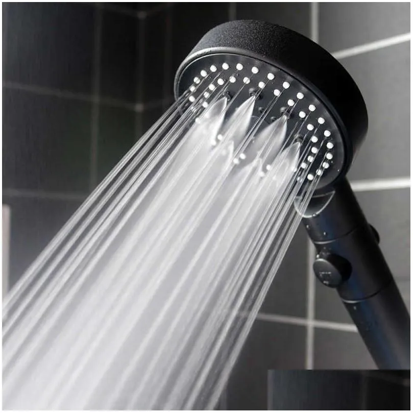 Water Saving Shower Head With 5 Adjustable High Pressure Modes, One Key ...