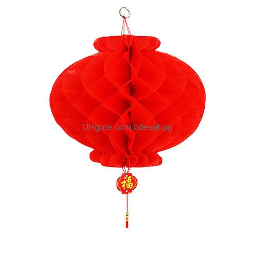 new year christmas decoration waterproof red chinese paper lanterns for outdoor hanging festival lantern shipping za4921