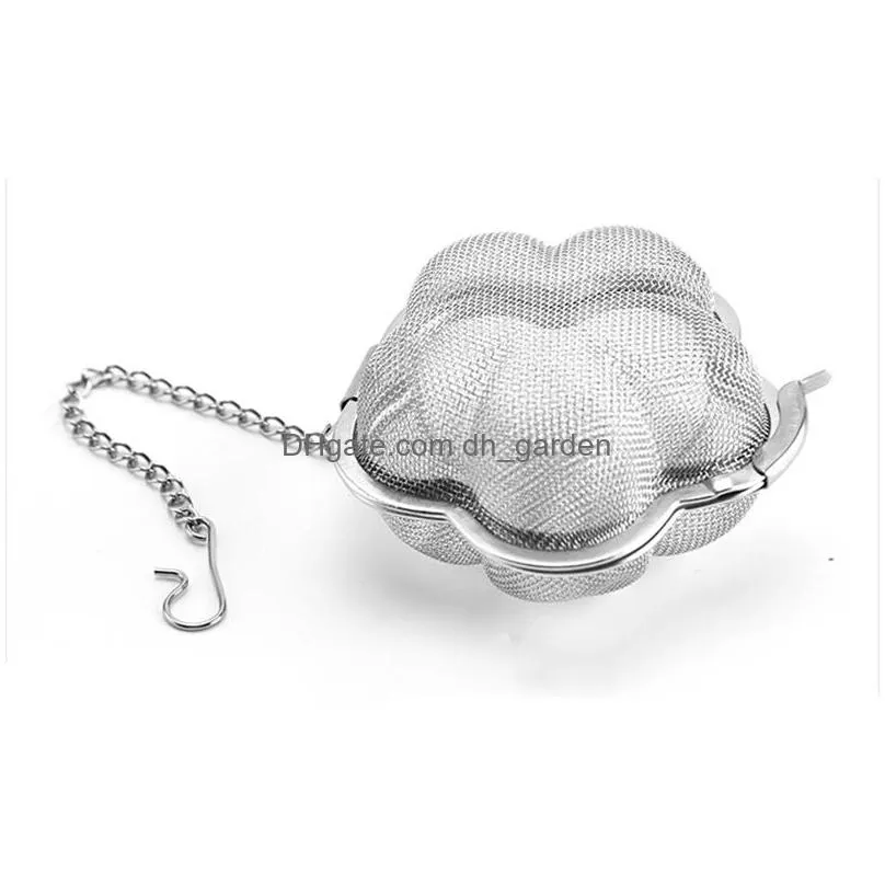 stainless steel teas strainer tools creativity plum shape home coffee vanilla spice filter diffuser household tea infuser accessories
