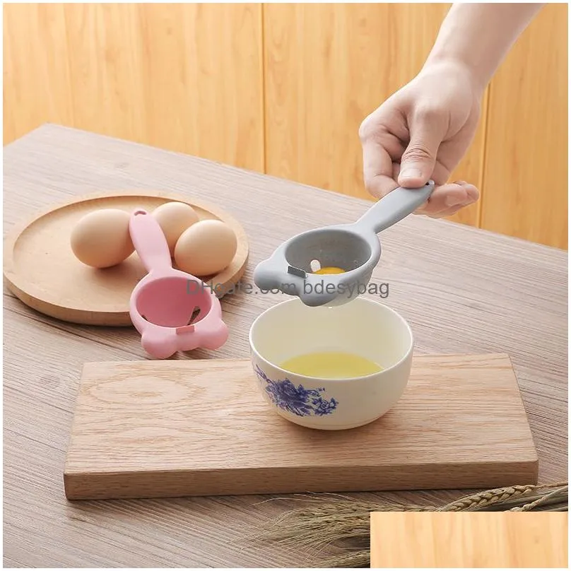 Egg Tools Kitchen Accessories Egg White Yolk Separator Tool Food-Grade Hand Gadgets Household Durable Divider Drop Delivery Home Garde Dhr1C