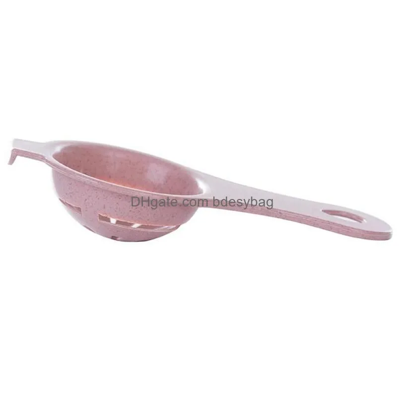 Egg Tools Egg White Yolk Separator Tools Wheat St Food-Grade Baking Cooking Kitchen Tool Hand Divider Sieve Accessories Drop Delivery Dhhyy