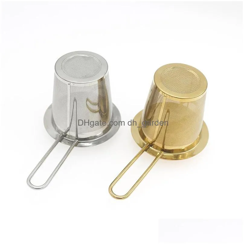 304 stainless steel teas strainer tools mini tea infuser with handle home coffee vanilla spice filter diffuser kitchen accessories