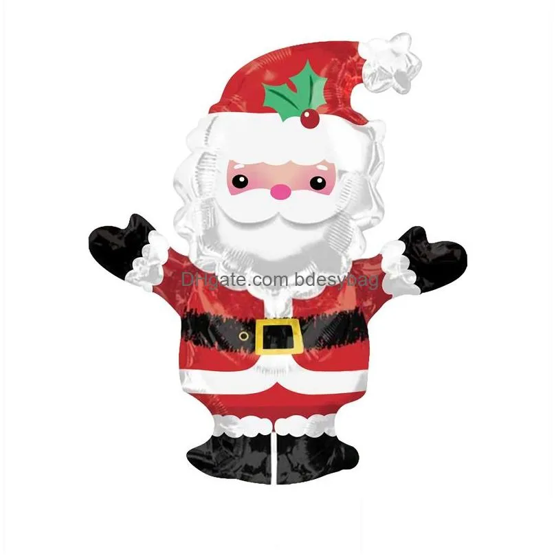 Other Event & Party Supplies Cartoon Santa Claus Party Decoration Balloons Christmas Supplies Tree Elderly Shaped Aluminum Film Balloo Dhy85