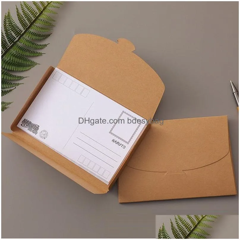 gift wrap boxes 4x6 inch black white cardboard photo packaging box kraft postcard envelope photos package case za5215